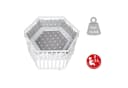 roba Laufgitter Little Stars 6-eckig Beige mit Stoffeinlage Bild 5