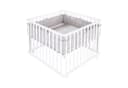 roba® Laufgitter 100x100 cm mit Rollen & Schutzeinlage Weiß Bild 3