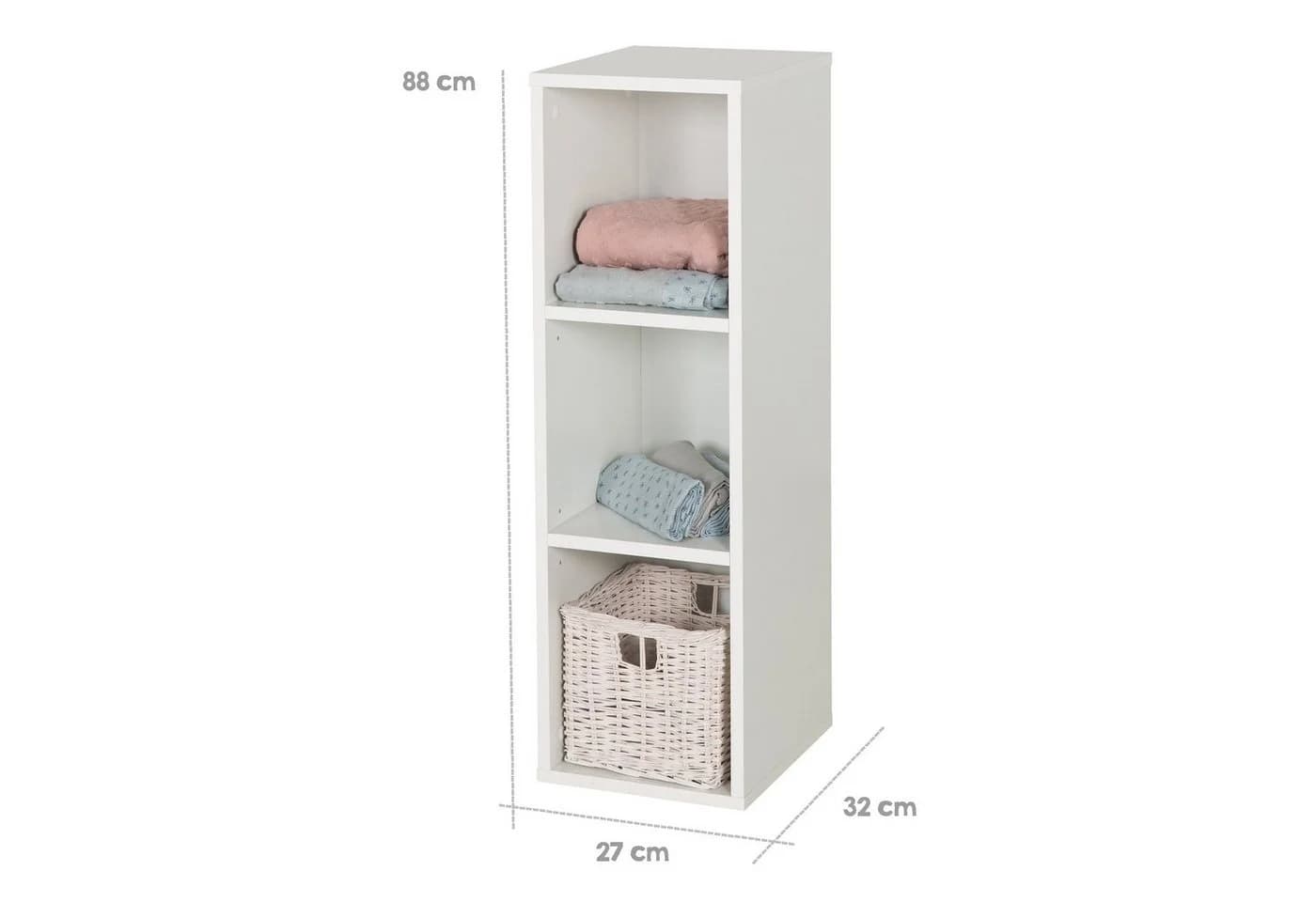 roba® Kinderregal Universal Weiß - Seitenregal für Wickelkommoden - Bild 5