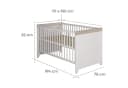 roba® Babybett Felicia - Höhenverstellbar & Umbaubar zum Juniorbett Bild 5