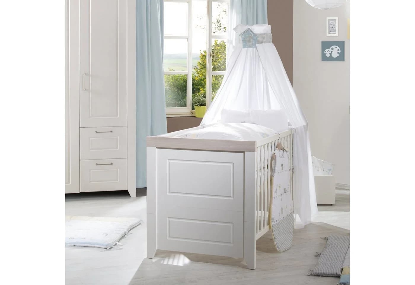roba® Babyzimmer-Komplettset Felicia Weiß Umbaubar