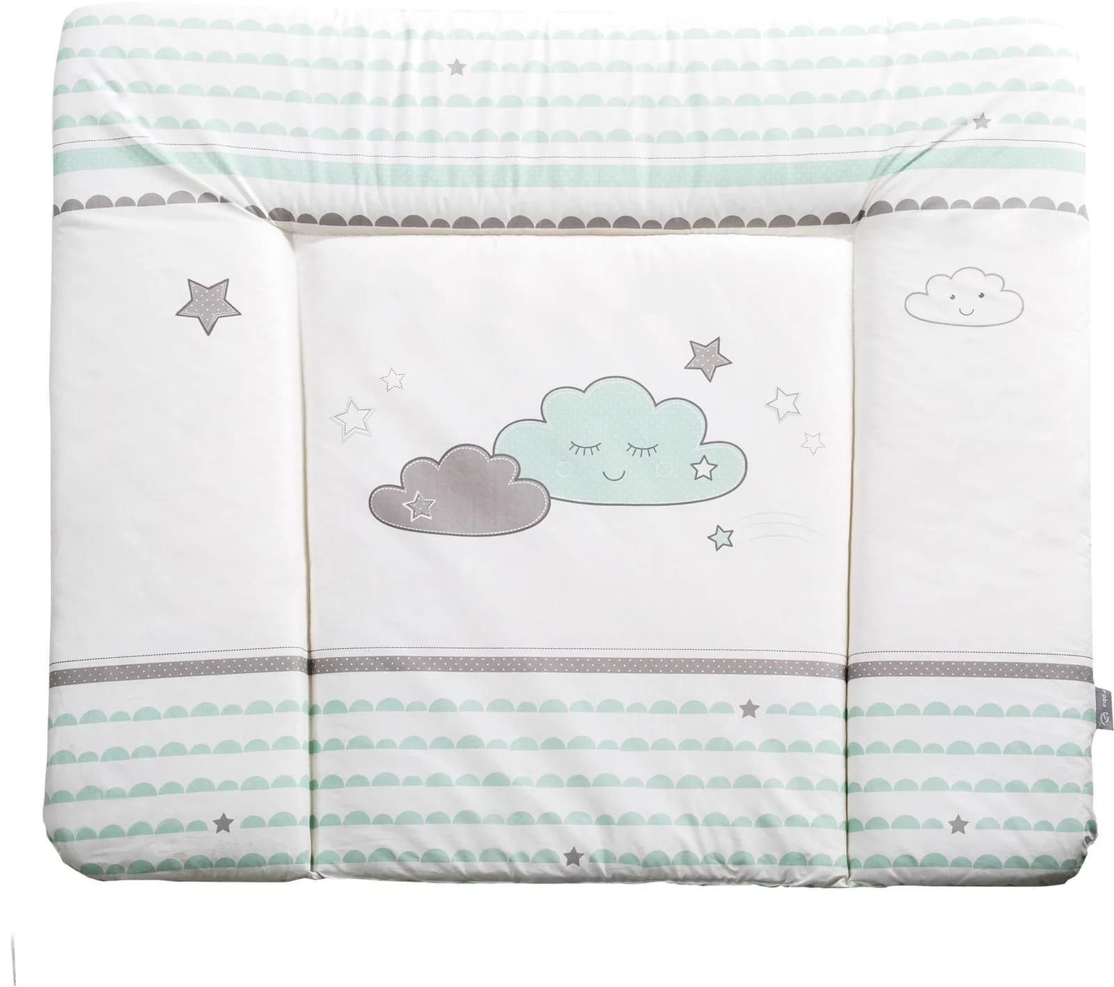 Roba Wickelauflage Happy Cloud Blau/Weiß/Grau