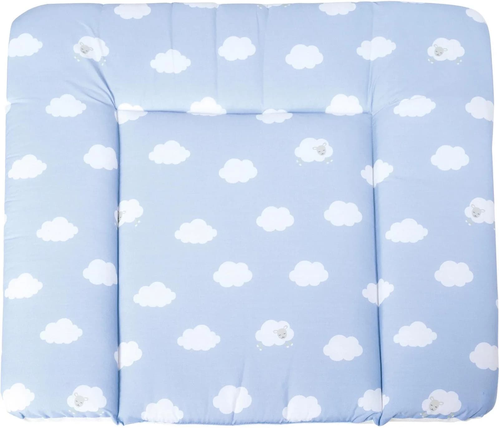 roba® Wickelauflage Kleine Wolke Blau mit erhöhtem Rand