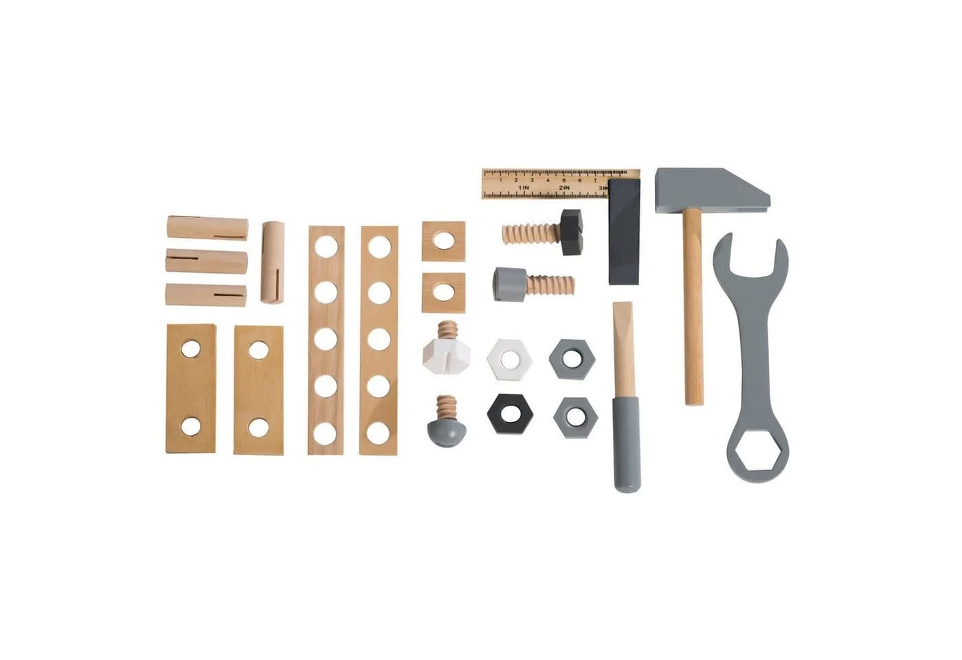 roba® Spielwerkzeug Werkzeugkiste 22-tlg. Beige/Grau - Bild 4