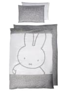 ROBA Himmelbettgarnitur Miffy Grau 4-tlg. mit Bettwäsche Nestchen Himmel Bild 2