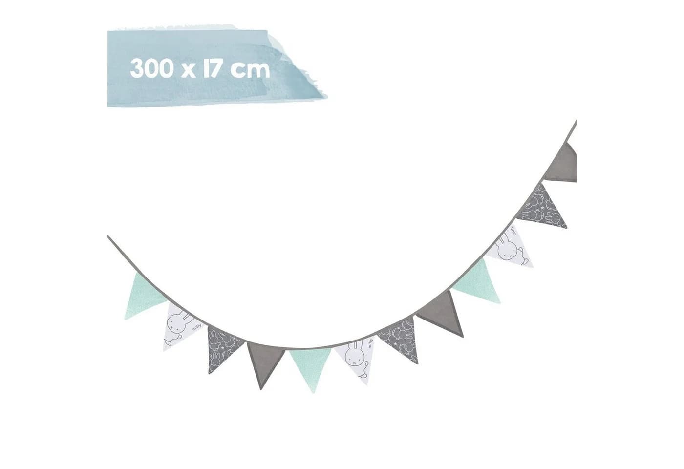 roba® Wimpelkette 12 Wimpel blau 2m Kette 3m - Bild 3