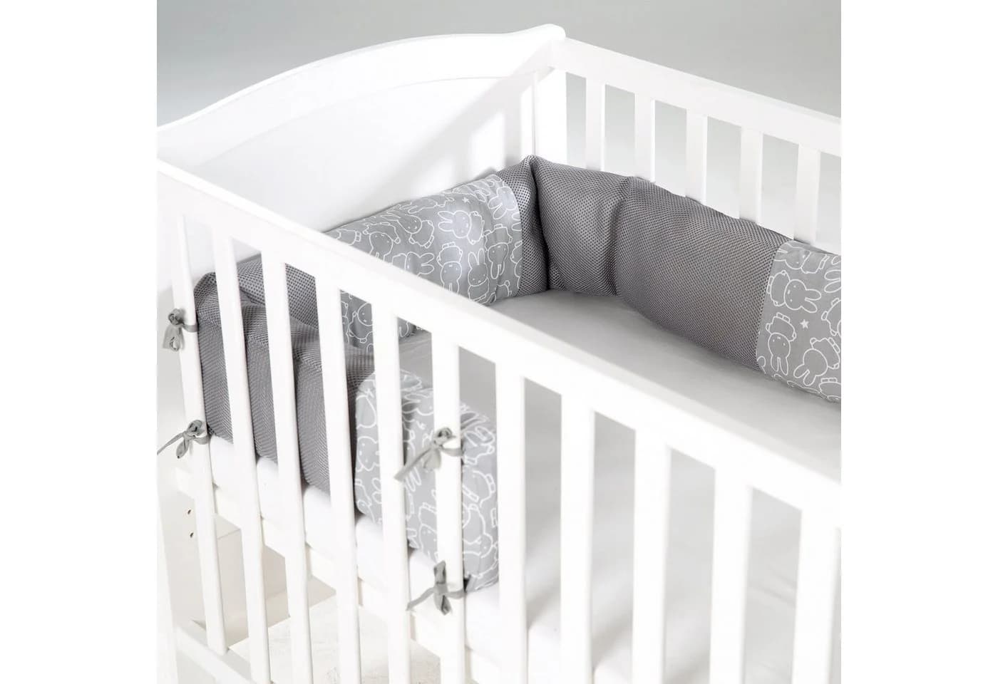 roba® Bettnestchen safe asleep® Easy Air Grau Mesh