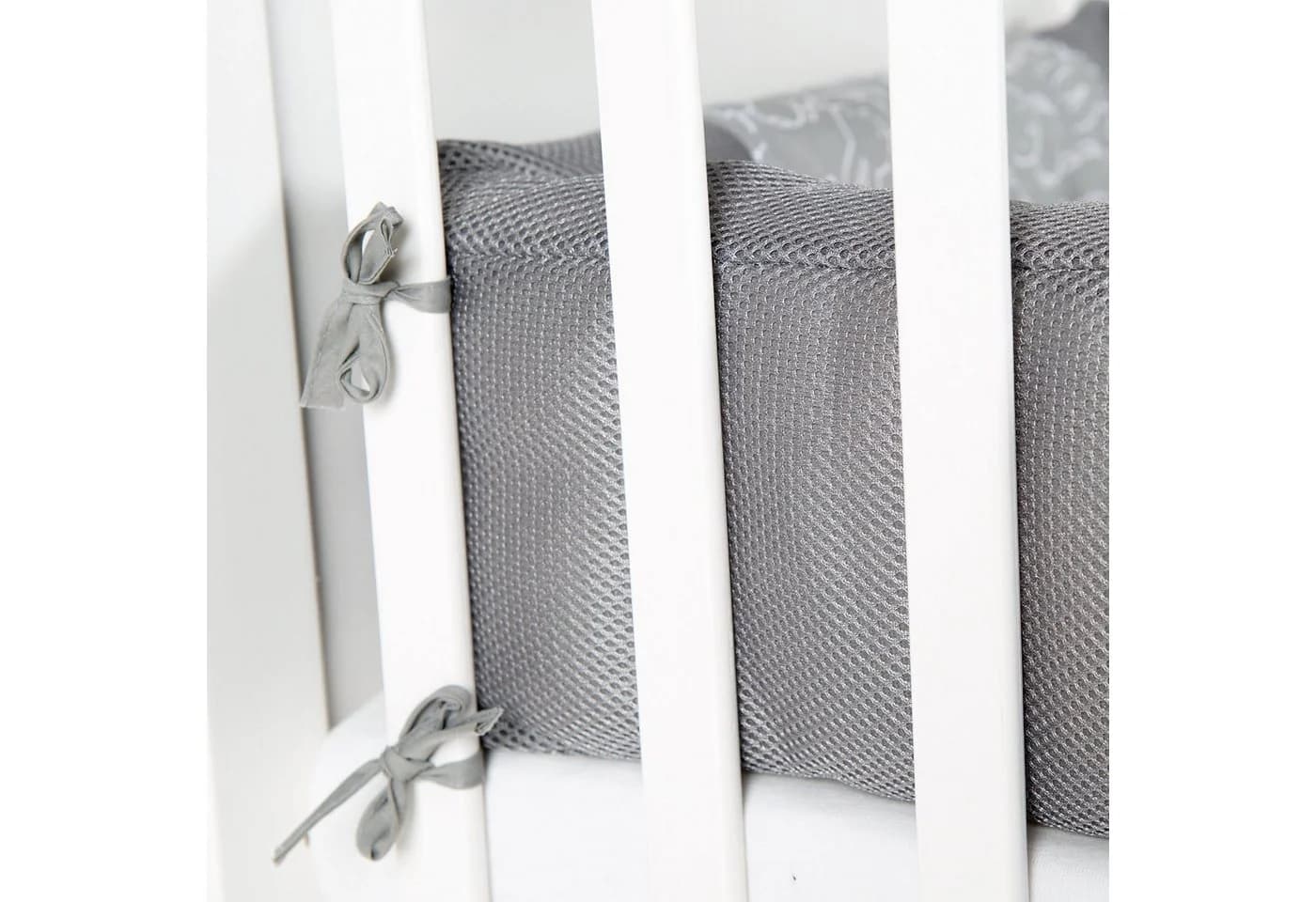 roba® Bettnestchen safe asleep® Easy Air Grau Mesh - Bild 5