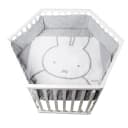 roba Laufgitter 6-eckig weiß Miffy mit Stoffeinlage und Nestchen Bild 1