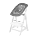 ROBA Treppenhochstuhl Born Up 2-in-1 Set Weiß mit Neugeborenen-Aufsatz Bild 1