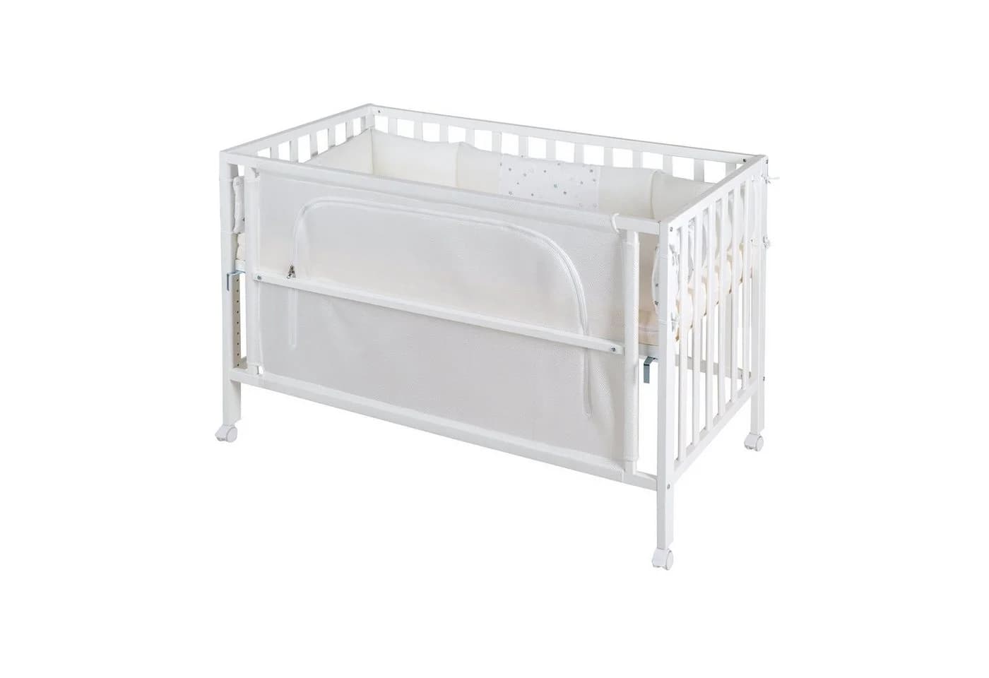 roba Room Bed safe asleep® Beistellbett Weiß inkl. Matratze - Bild 2