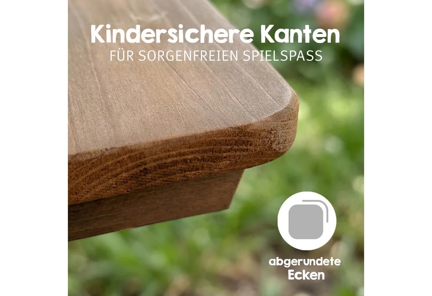 roba Kindersitzgruppe Outdoor Deluxe Teakholz mit Lehne - Bild 4
