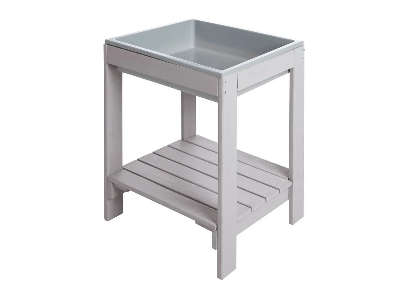 roba® Spieltisch Tiny - Wetterfester Massivholz Sand- & Matschtisch, grau lasiert - Bild 2