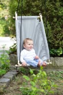 roba® Nestschaukel-Sitz Hängesitz Grau mit abnehmbarem Polster und Schrittgurt Bild 1