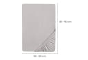 roba® Spannbettlaken Lil Planet 100% Bio-Baumwolle Grau Bild 5