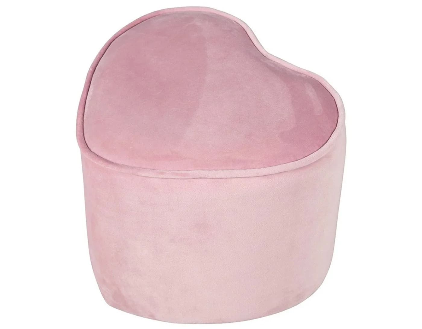 ROBA Kinderhocker Lil Sofa Herzform Rosa Samt