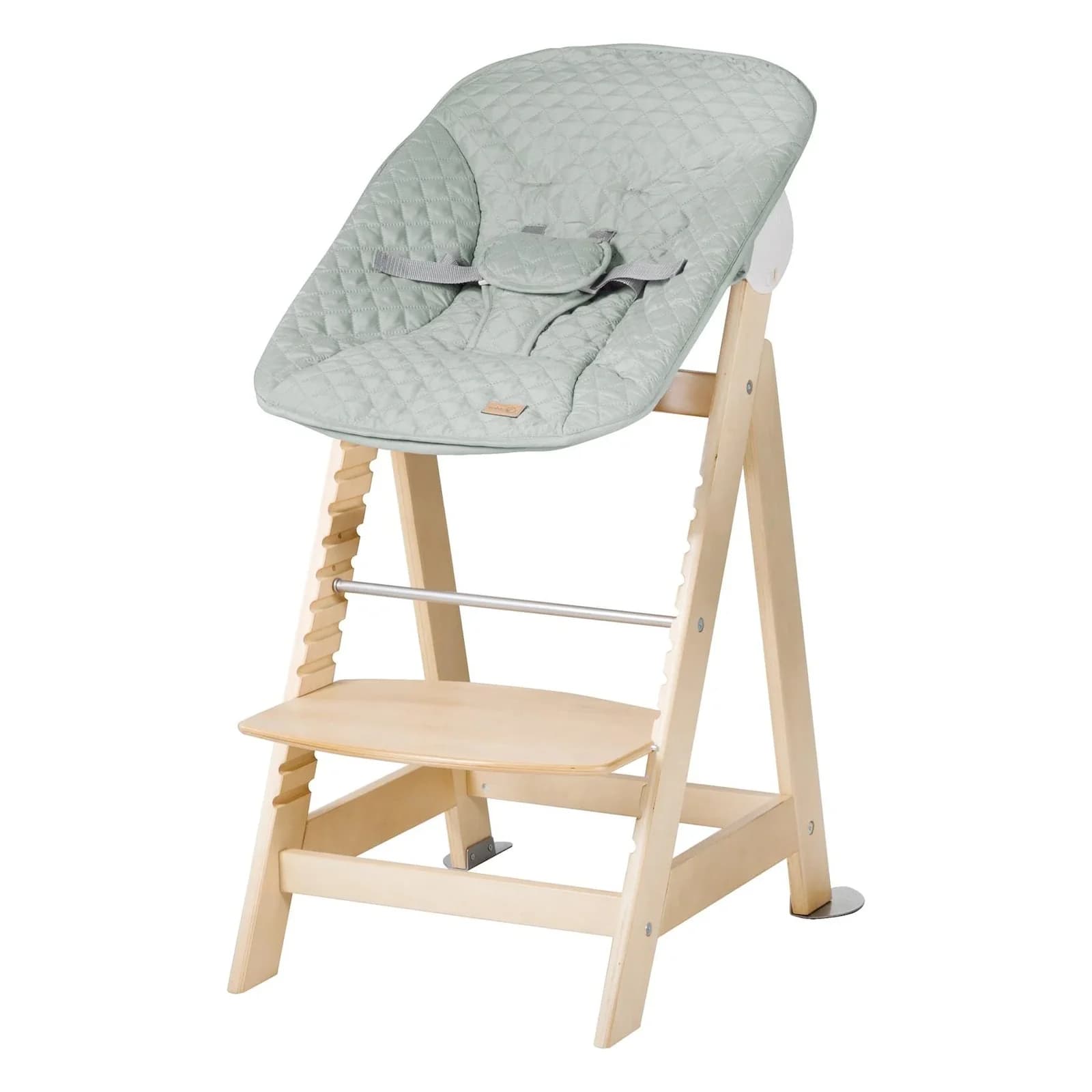 ROBA Treppenhochstuhl 2-in-1 Set Style Born Up mit Neugeborenen-Aufsatz