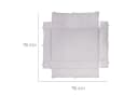 ROBA Laufgittereinlage Style 4-eckig Silbergrau Polyester Bild 1
