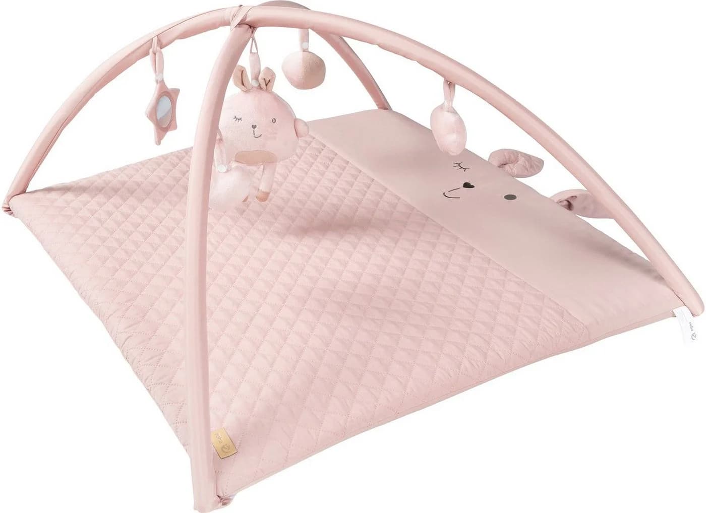 ROBA Spielbogen Style Rosa/Mauve mit 5 Spielelementen und Wickelauflage - Bild 4
