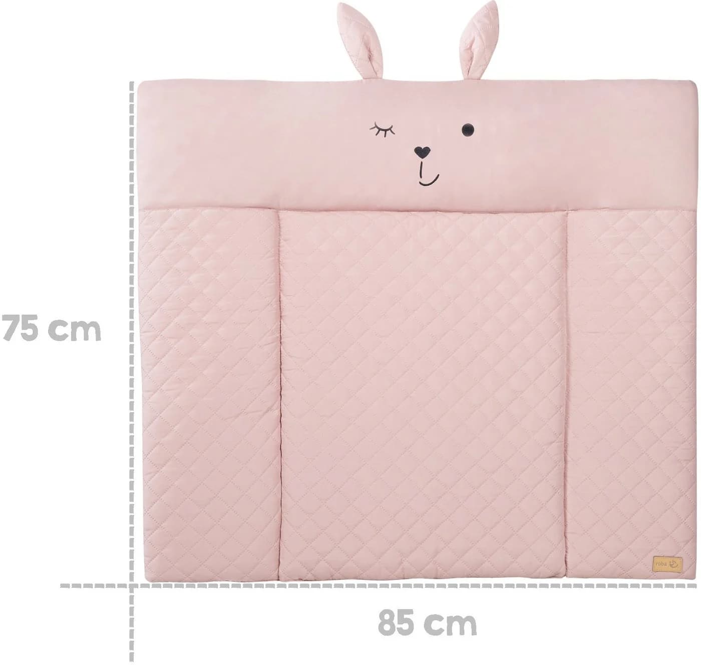roba® Wickelauflage Style Soft Mauve mit Tiergesicht - Bild 5