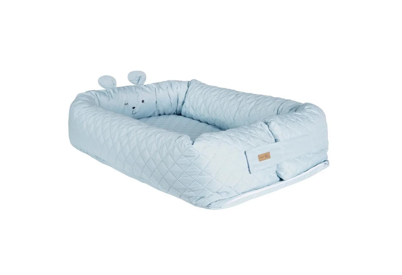 roba® Kuschelnest roba Style Babylounge mit Gesicht hellblau - Bild 2