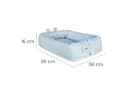 roba® Kuschelnest roba Style Babylounge mit Gesicht hellblau Bild 4