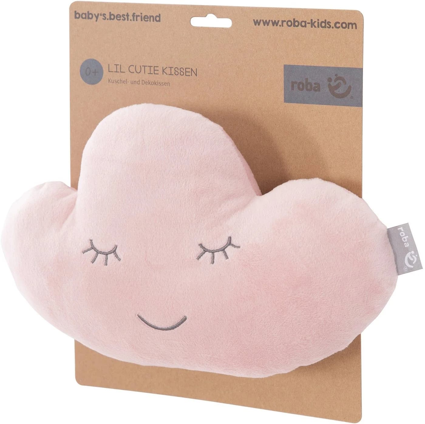 roba® Babykissen Lil Cuties Wolke Rosa Polyester Kuschelkissen - Bild 4