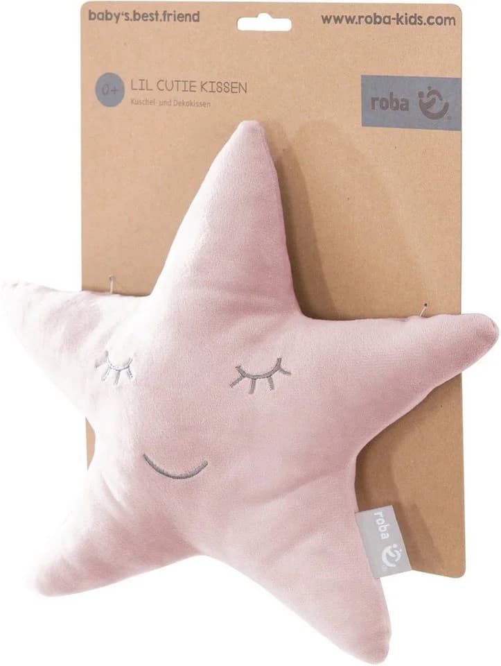 roba® Babykissen Lil Cuties, Stern Rosa Polyester - Bild 3