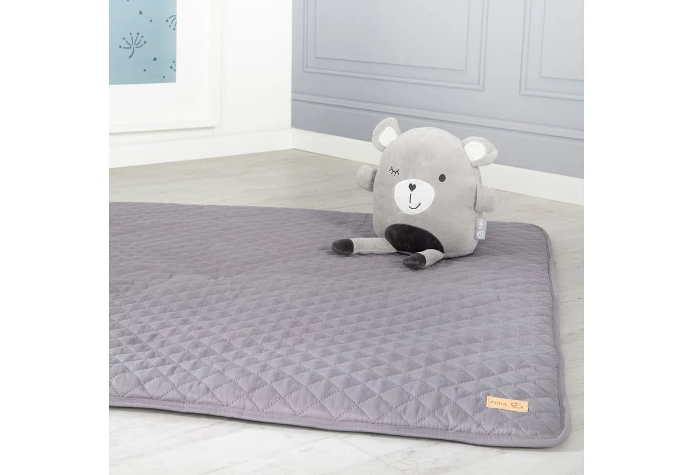 roba Krabbeldecke Style 100 x 100 cm Anthrazit