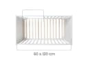 roba® Babymöbel-Set Hamburg 2-teilig Weiß Wickelkommode & Beistellbett Bild 5