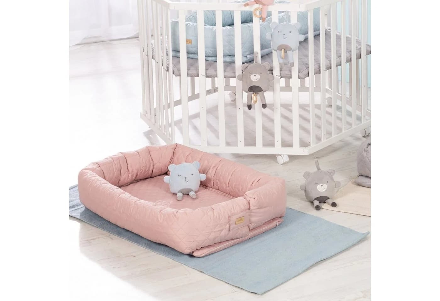 roba® Kuschelnest Babylounge 3 in 1 rosa/mauve Style - Bild 2