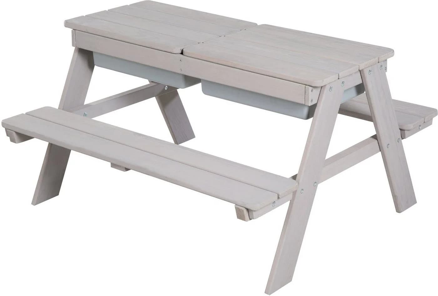 Roba Kindersitzgruppe Picknick for 4 Outdoor mit Spielwannen Grau