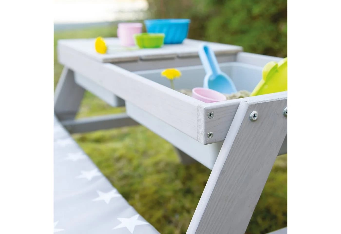 Roba Kindersitzgruppe Picknick for 4 Outdoor mit Spielwannen Grau - Bild 5