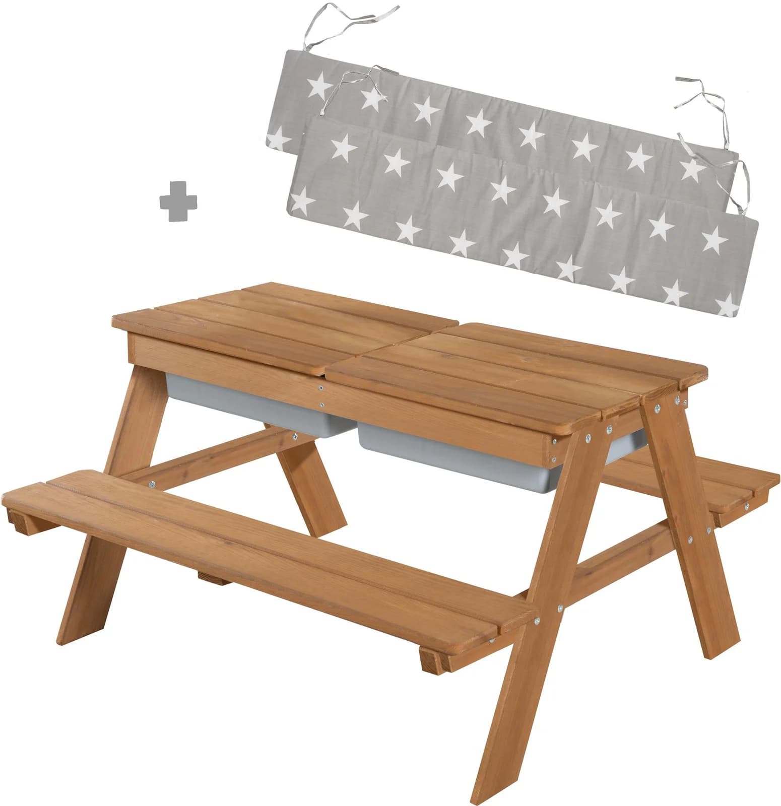 ROBA Kindersitzgruppe Picknick for 4 Outdoor Teakholz-Optik Massivholz