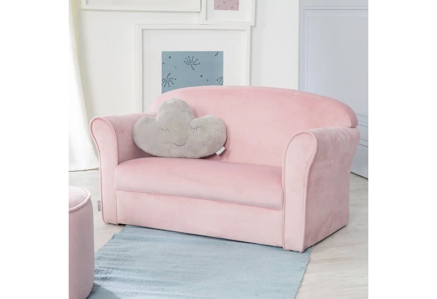 Roba Kindersofa Lil Sofa Rosa Mauve mit Armlehnen - Bild 3