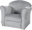 roba Kindersessel Lil Sofa Samt Grau mit Armlehnen Bild 2