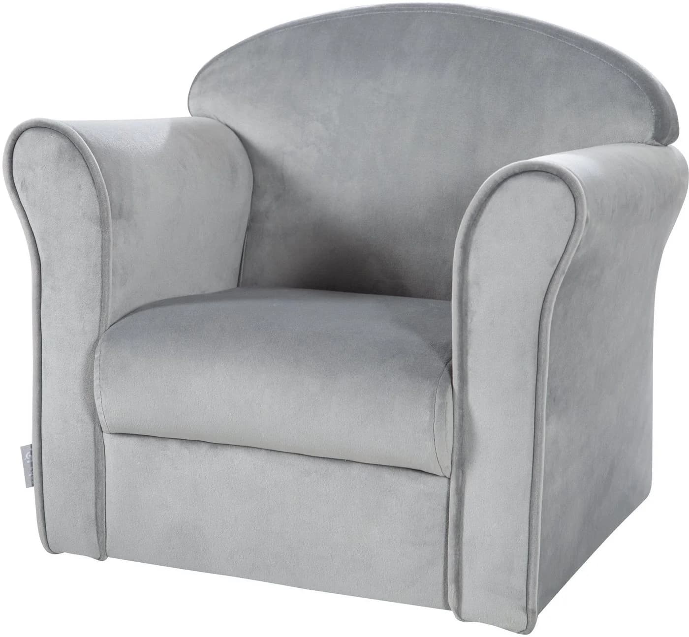 roba Kindersessel Lil Sofa Samt Grau mit Armlehnen - Bild 2