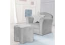 roba Kindersessel Lil Sofa Samt Grau mit Armlehnen Bild 5