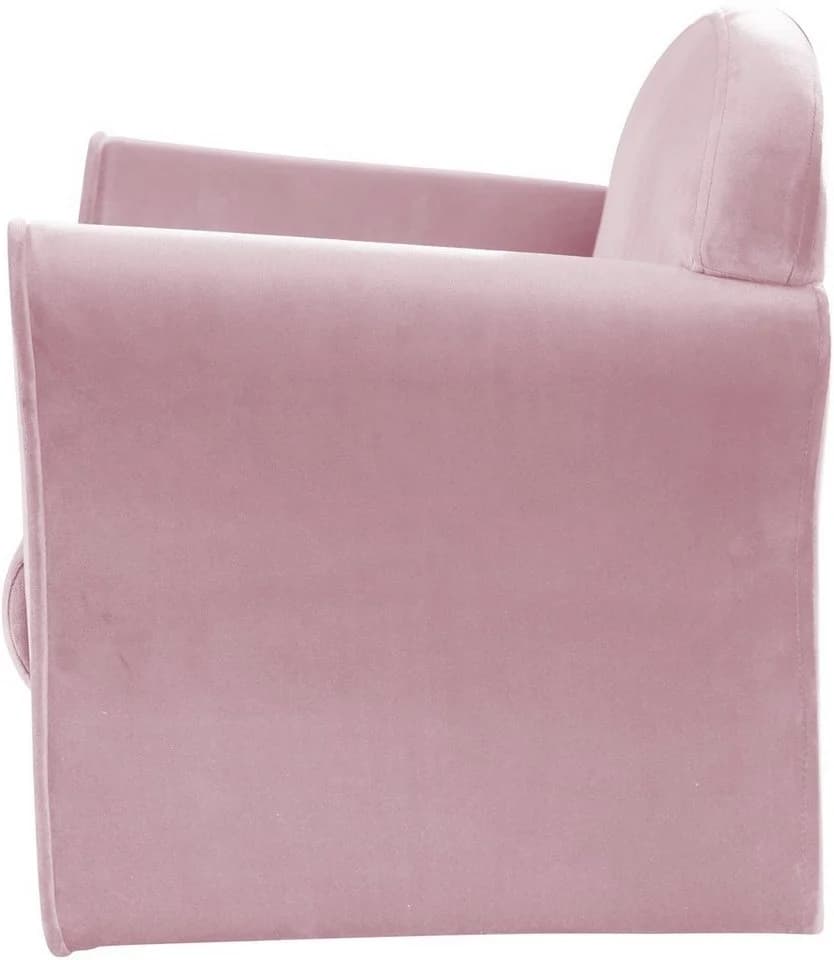 roba® Sessel Lil Sofa, Kindersessel mit Armlehnen, Minisessel in Samtstoff Rosa - Bild 3