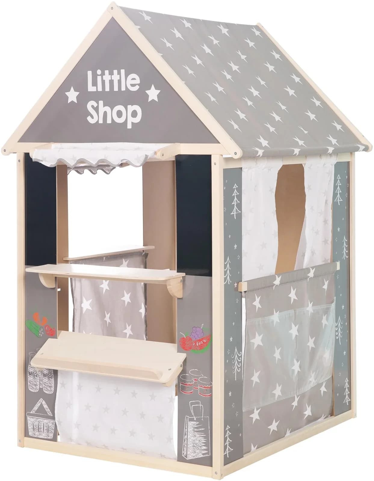roba® Spielhaus Little Stars mit vier verschiedenen Spielseiten