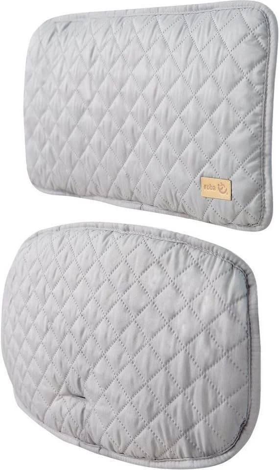 roba® Sitzverkleinerer Style 2-tlg. Grau/Silber für Hochstuhl
