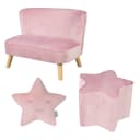 Kindersitzgruppe ROBA "Lil Sofa" Rosa-Mauve Samt Bild 1