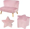 Kindersitzgruppe ROBA "Lil Sofa" Rosa-Mauve Samt Bild 2