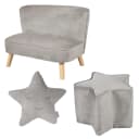 ROBA Kindersitzgruppe Lil Sofa Grau Samt Bild 1