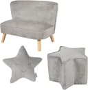 ROBA Kindersitzgruppe Lil Sofa Grau Samt Bild 2