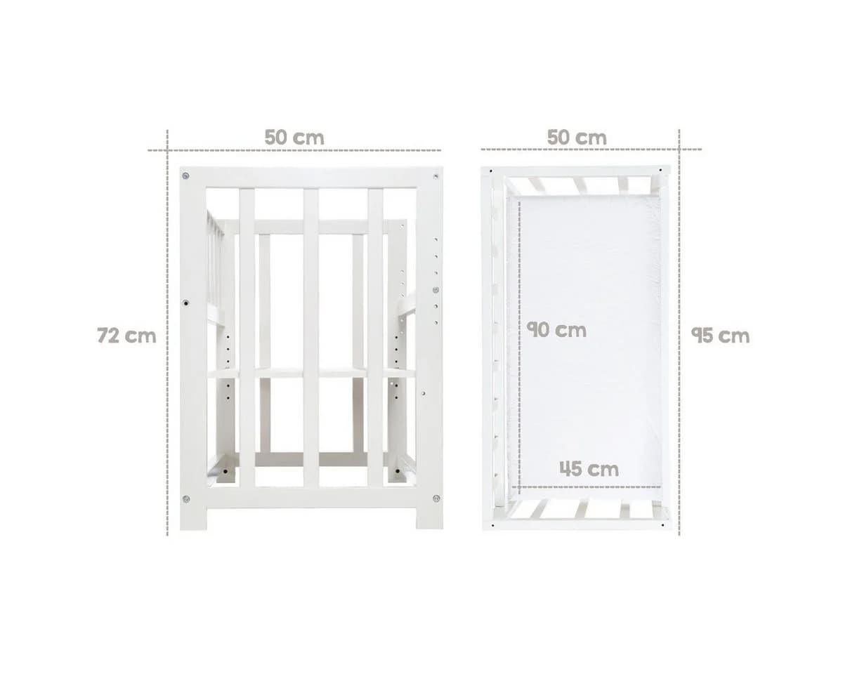 roba® Beistellbett Babysitter 4 in 1 Buche Massivholz - Bild 3