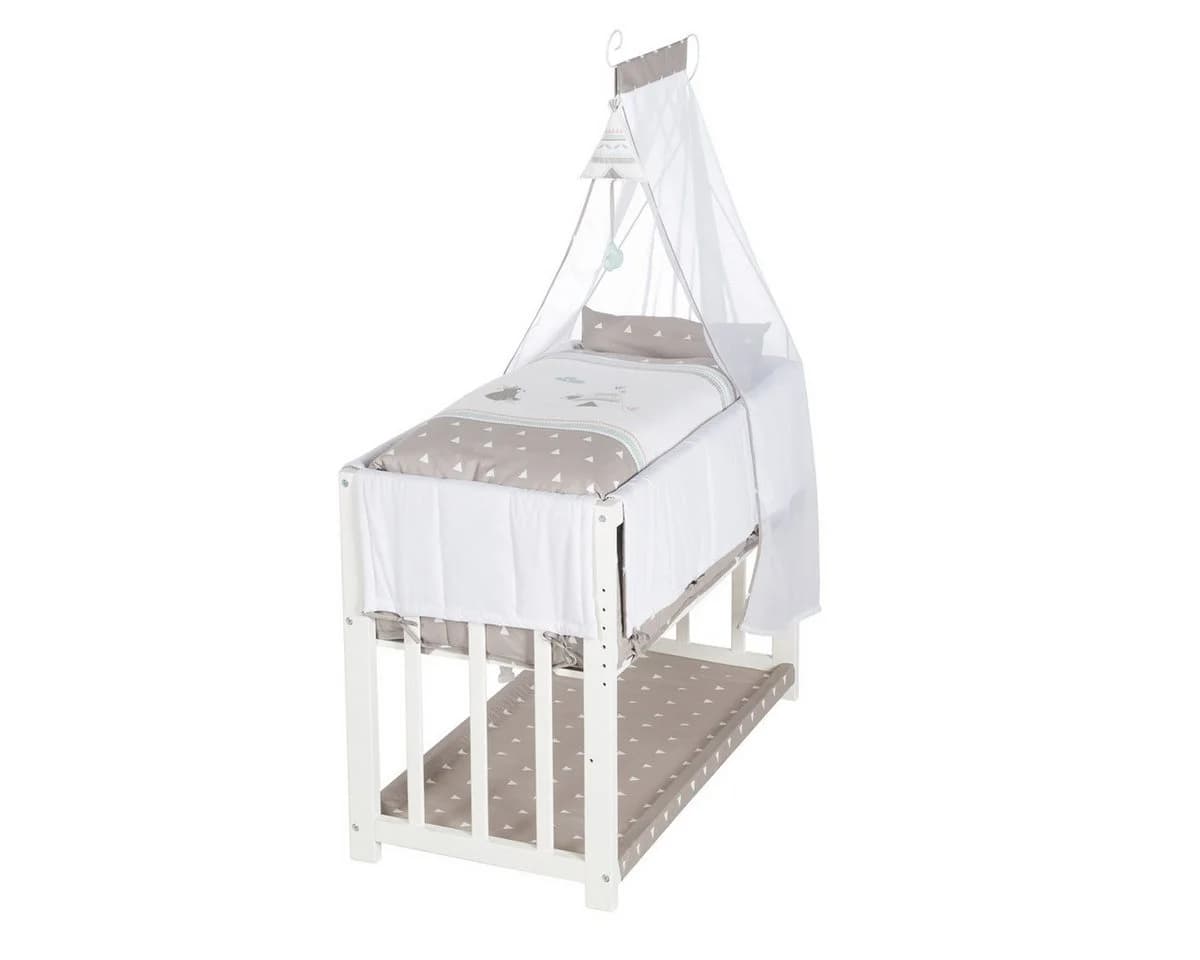 roba® Beistellbett Babysitter 4 in 1 Buche Massivholz - Bild 4