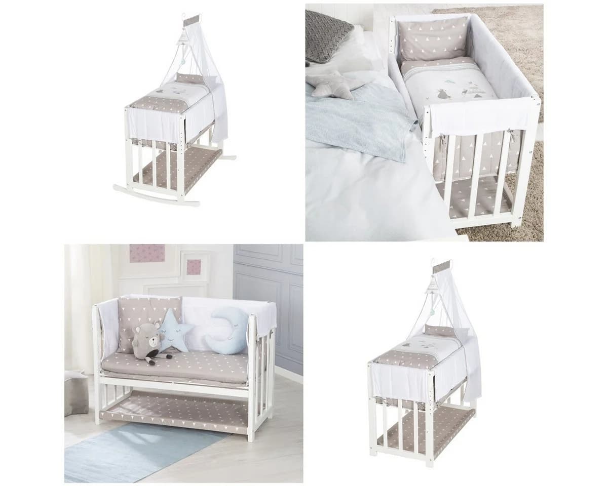 roba® Beistellbett Babysitter 4 in 1 Buche Massivholz - Bild 5