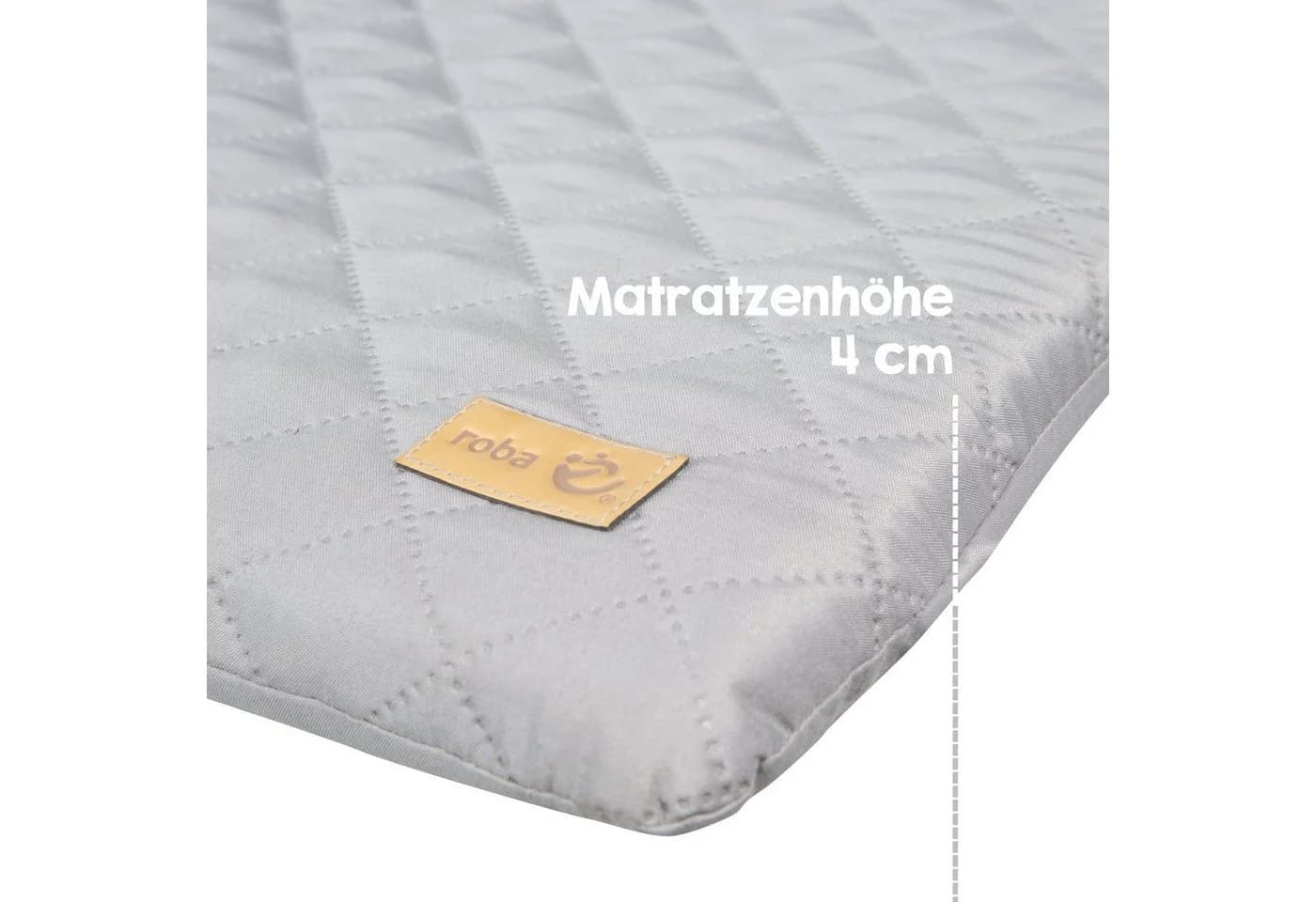 Roba Wickelauflage Soft Style Silbergrau Polyester - Bild 4