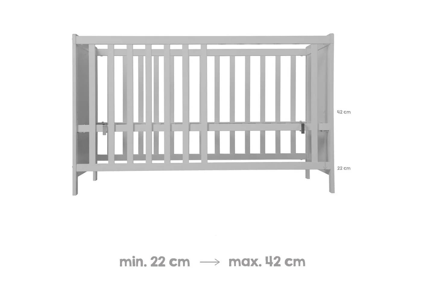 Babymöbel-Set aus Holz in Grau (taupe) - Bild 4